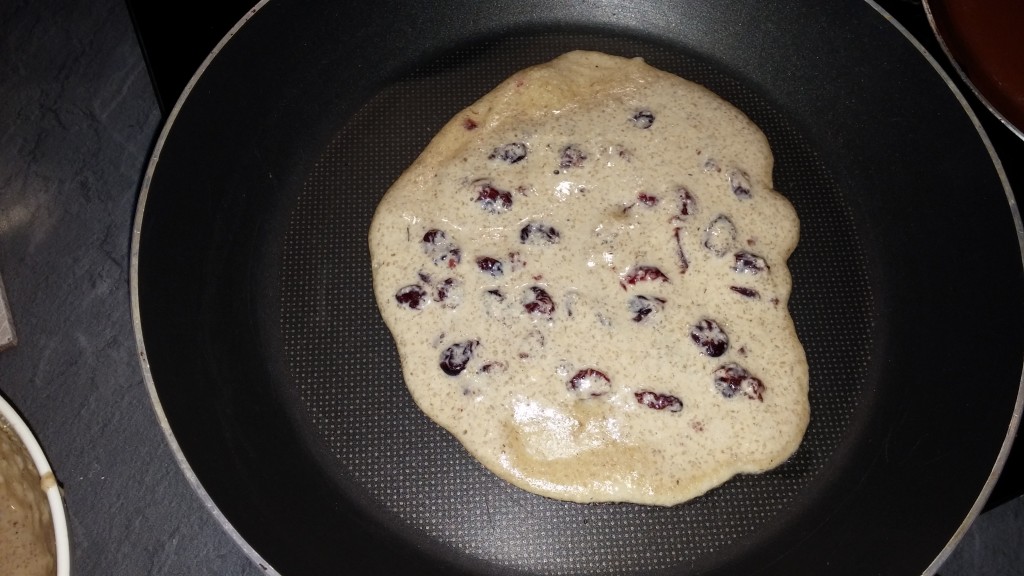 First cranberry pancake
